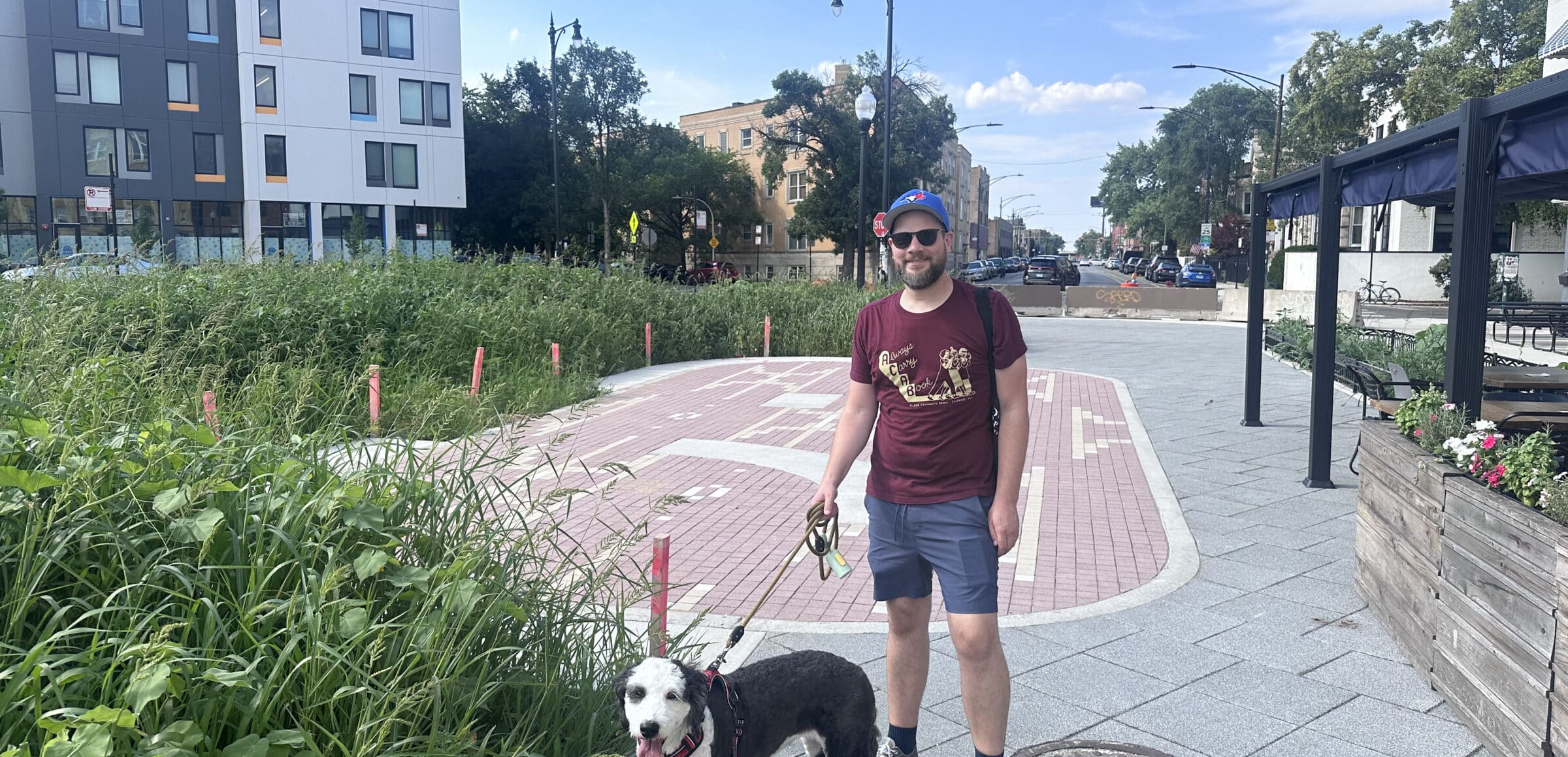 Todd and Dolly at the newly pedestrianised Logan Square, which is such a dramatic improvement!
