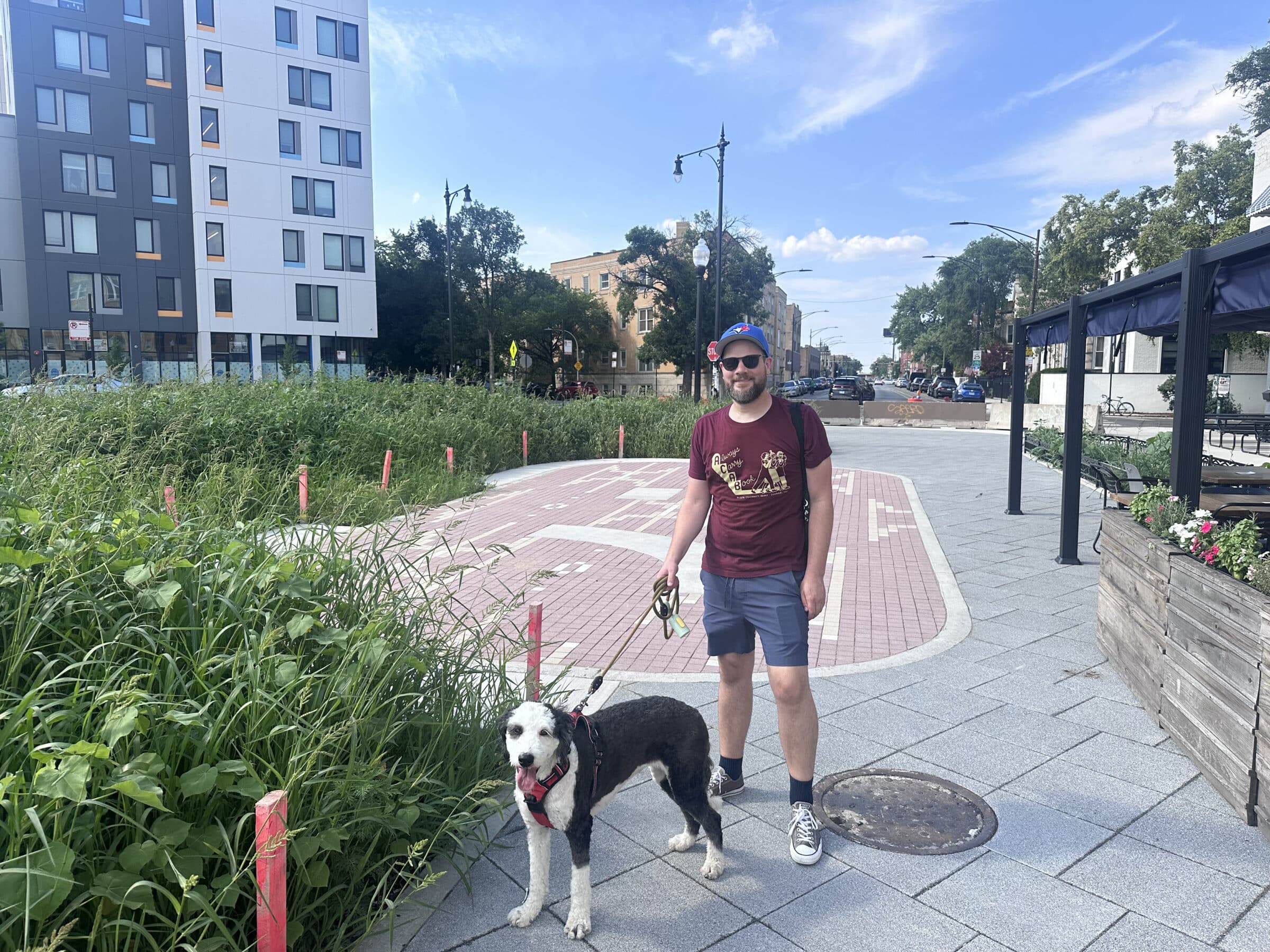 Todd and Dolly at the newly pedestrianised Logan Square, which is such a dramatic improvement!