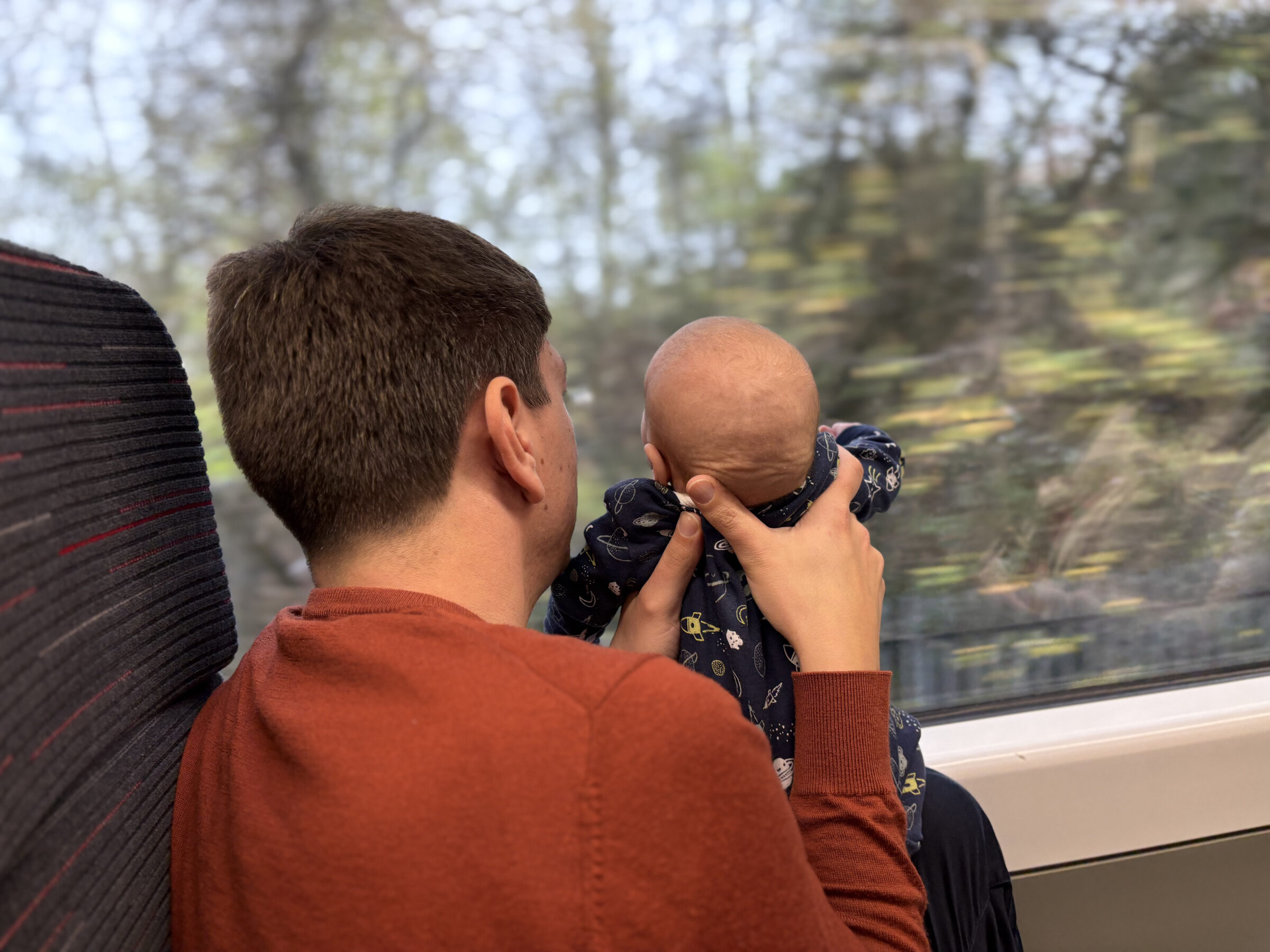 Watching the world rush by